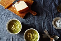 Melissa Clark's seared broccoli and potato soup