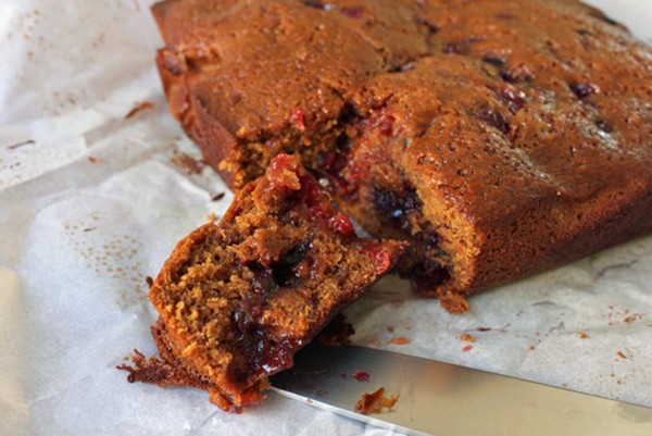 Melissa Clark’s sticky cranberry gingerbread
