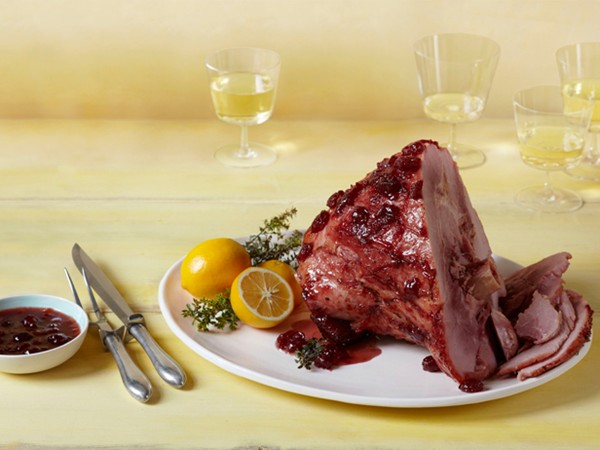 Melissa d'Arabian's baked ham with spiced cherry glaze