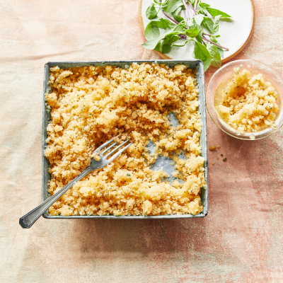 Melon & basil granita