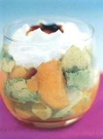Melon and avocado breakfast