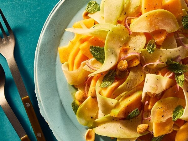 Melon and cho cho salad