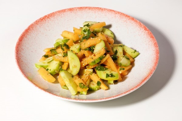 Melon and cucumber salad