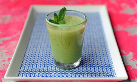 Melon and ginger lassi