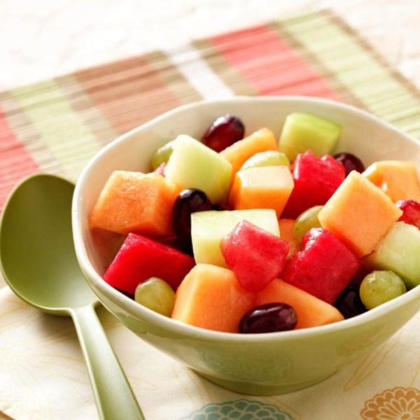 Melon and grape salad