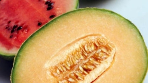 Melon bowl supreme with honey-lime dressing (Carbooj mithai)