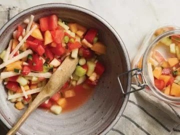 Melon-jicama salsa