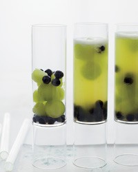 Melon sparkler with tapioca pearls