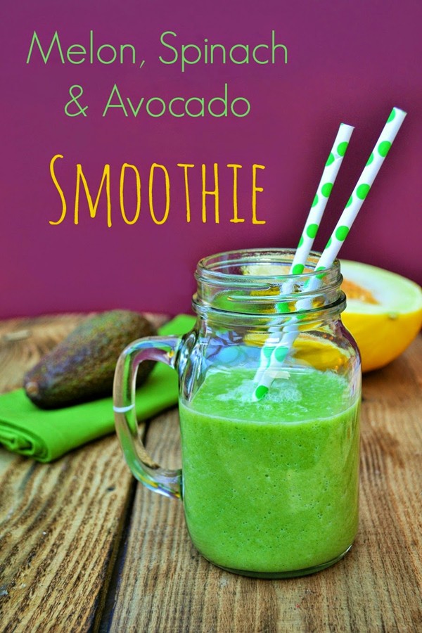 Melon, spinach and avocado smoothie