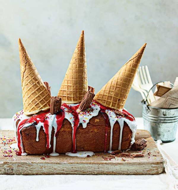 Melted ice-cream cake