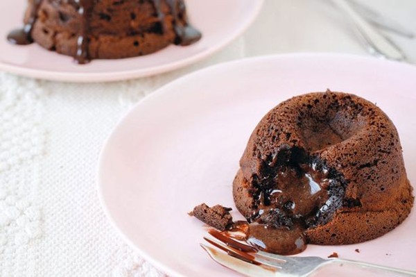 Melting chocolate fondants