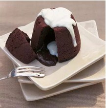 Melting chocolate puddings