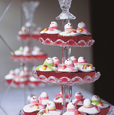 Melting snowmen [small cakes]