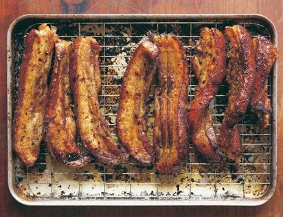Membrillo- and pepper-glazed belly pork