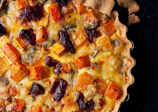 Membrillo and Stilton quiche