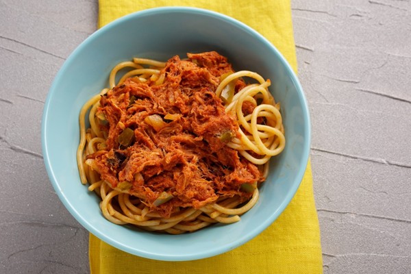 Memphis barbecue spaghetti