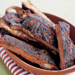 Memphis-style barbecued spareribs