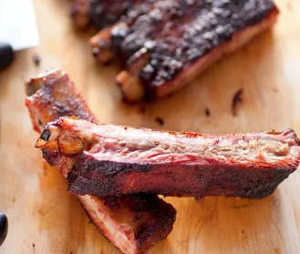 Memphis-style barbecued spareribs