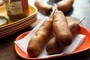 Merguez corn dogs