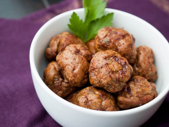 Merguez sausage burgers, balls & bangers