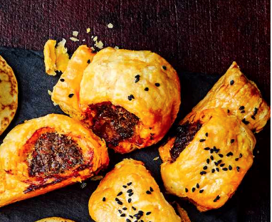 Merguez sausage rolls