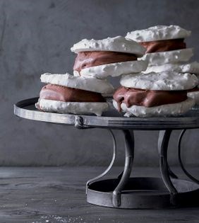 Meringue ice cream sandwiches
