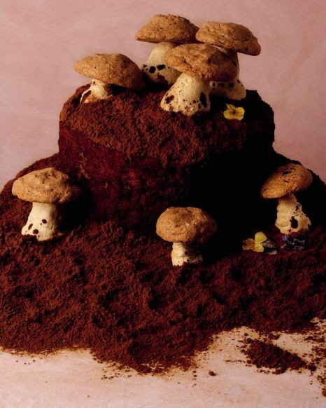 Meringue mushrooms