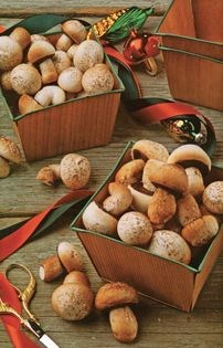 Meringue mushrooms