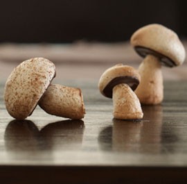 Meringue mushrooms