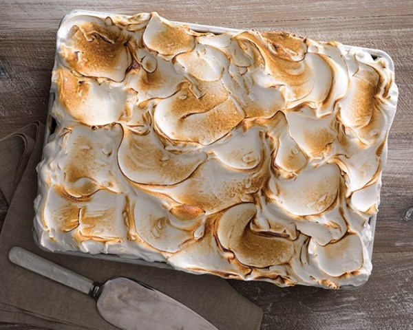 Meringue topping