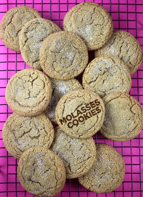 Merry good molasses cookies