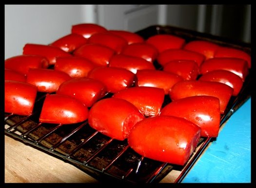 Mesquite smoked tomatoes