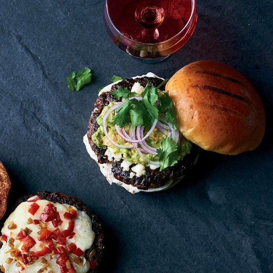 Mexican avocado burgers