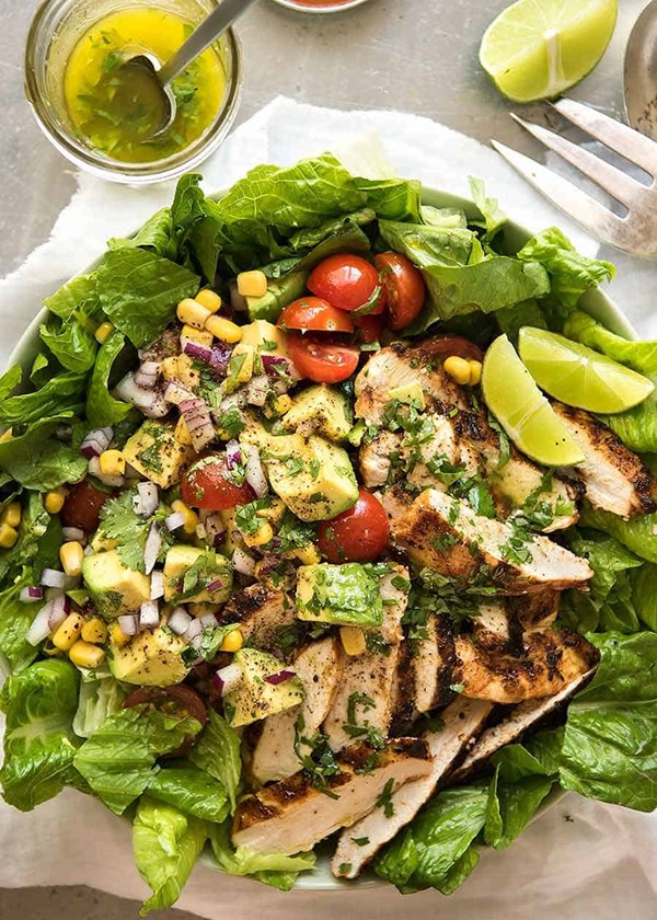 Mexican avocado chicken salad