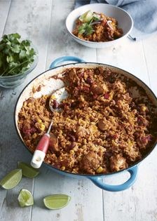 Mexican baked chicken and rice