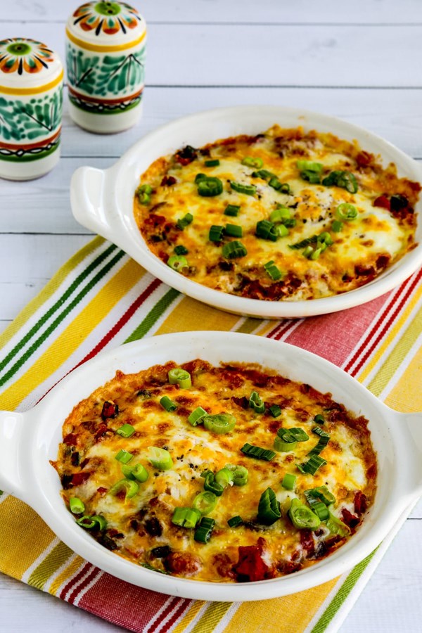 Mexican baked eggs