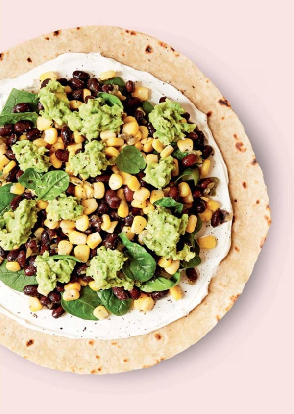 Mexican bean & corn wrap