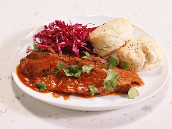 Mexican brisket 'n' biscuits