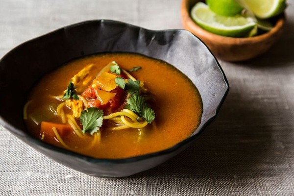 Mexican chicken noodle soup