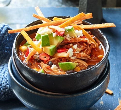 Mexican chicken tortilla soup
