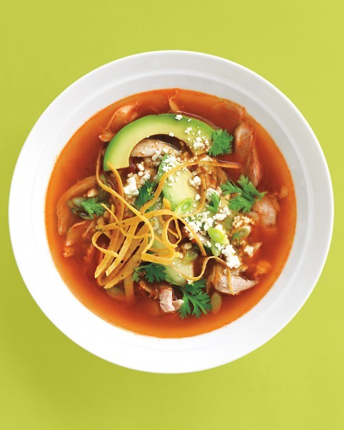 Mexican chicken tortilla soup