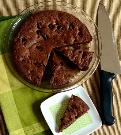 Mexican chocolate brownie pie