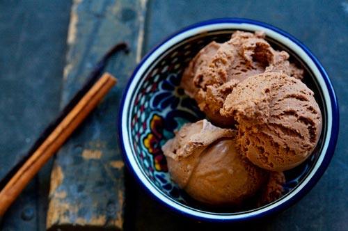 Mexican chocolate ice cream