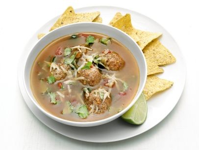 Mexican chorizo meatball soup