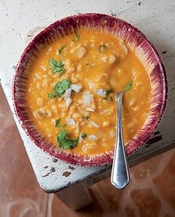 Mexican fava bean soup