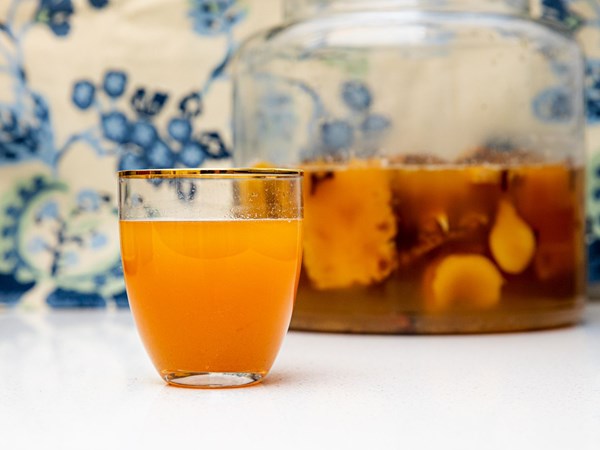 Mexican fermented pineapple drink (Tepache)