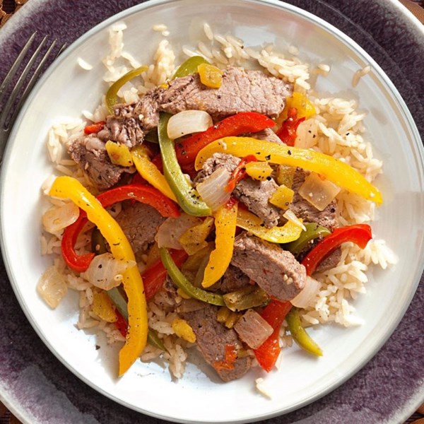 Mexican fiesta steak stir-fry