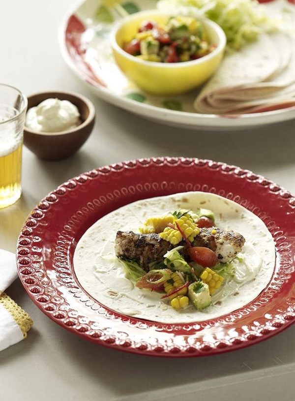 Mexican fish tortillas