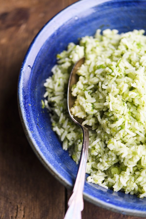 Mexican green rice (Arroz verde)