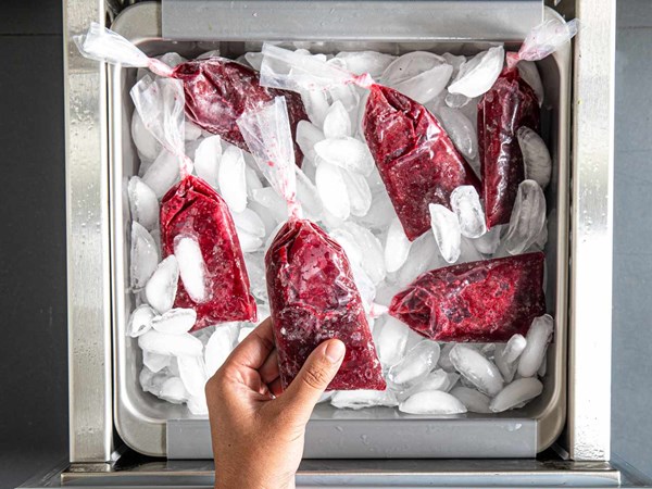 Mexican hibiscus ice pops (Bolis de jamaica)